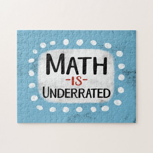 Mathematik wird Jigsaw Puzzle unterschätzt (Horizontal)