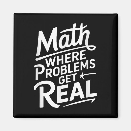 Mathematik, wo Probleme real werden Magnet (Vorne)