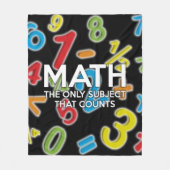 Mathematik Zitat Cool Modernes Funny Sprichwort Fleecedecke (Vorderseite)