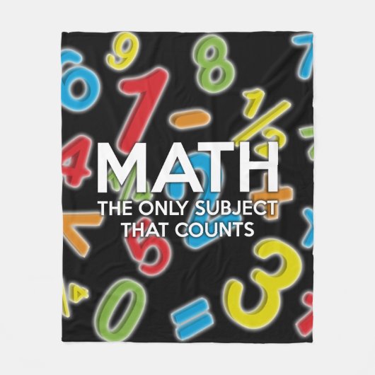 Mathematik Zitat Cool Modernes Funny Sprichwort Fleecedecke (Vorderseite)