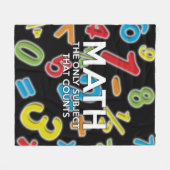 Mathematik Zitat Cool Modernes Funny Sprichwort Fleecedecke (Vorderseite (Horizontal))