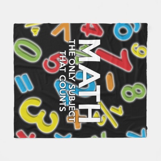 Mathematik Zitat Cool Modernes Funny Sprichwort Fleecedecke (Vorderseite (Horizontal))