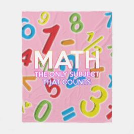 Mathematik Zitat Cool Modernes Girly Pink Funny Sp Fleecedecke