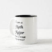 Mathematik Zweifarbige Tasse (Vorderseite Links)