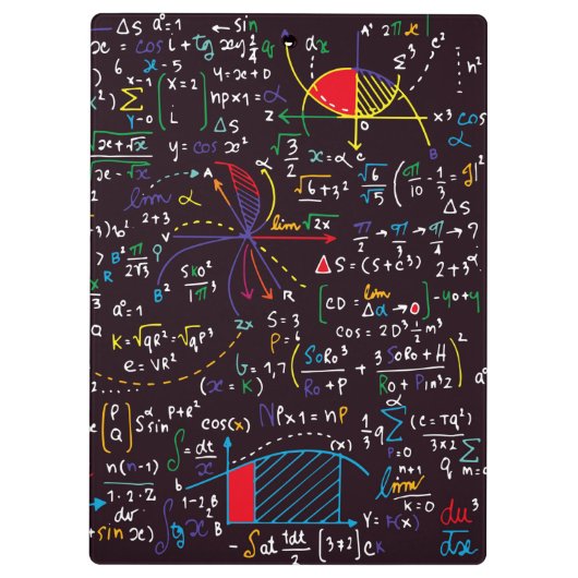 Mathematik-Zwischenablage Klemmbrett (Rückseite)