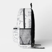 Mathematikberechnungen und -formen Personalisiert Bedruckter Rucksack (Rechts)