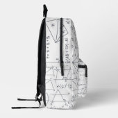 Mathematikberechnungen und -formen Personalisiert Bedruckter Rucksack (Links)