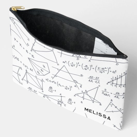 Mathematikberechnungen und -formen Personalisiert Zubehörtasche (Offen)
