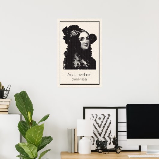 Mathematiker - Ada Lovelace Poster (Heimbüro)