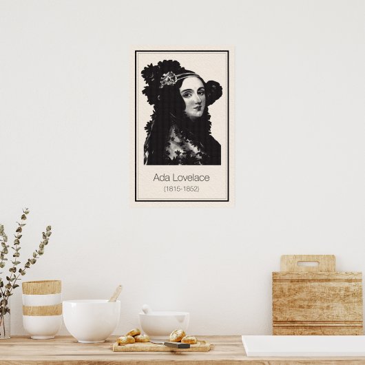 Mathematiker - Ada Lovelace Poster (Küche)