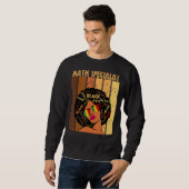 Mathematiker Afro American Black History Sweatshirt (Vorne ganz)