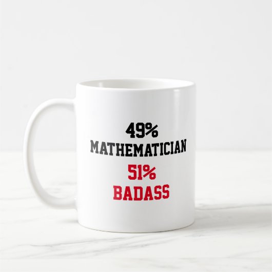 Mathematiker Badass Kaffeetasse (Links)