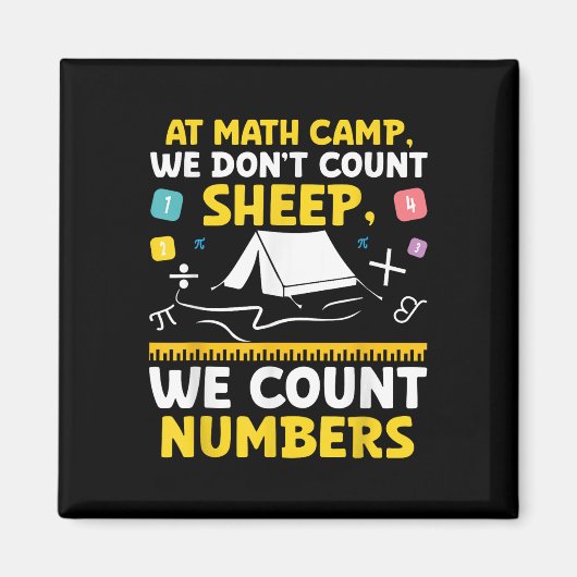 Mathematiker Camp Mathematiker Camper Mathematiker Magnet (Vorne)