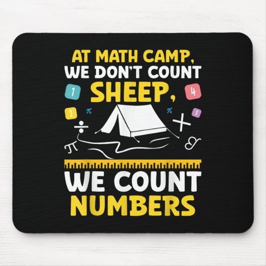 Mathematiker Camp Mathematiker Camper Mathematiker Mousepad (Vorne)