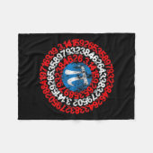 Mathematiker Captain Pi Superhero Math Nerd Geek Fleecedecke (Vorderseite (Horizontal))