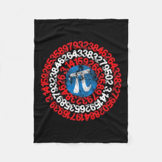 Mathematiker Captain Pi Superhero Math Nerd Geek Fleecedecke (Vorderseite)