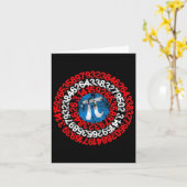 Mathematiker Captain Pi Superhero Math Nerd Geek Karte (Gelbe Blume)
