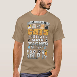 Mathematiker Cat Lover kann bei der Erstellung von T-Shirt