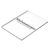 Mathematiker: Den Spaß in Funktion bringen Notizblock (Linke Seite)