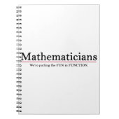 Mathematiker: Den Spaß in Funktion bringen Notizblock (Vorderseite)