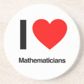 Mathematiker der Liebe Getränkeuntersetzer (Vorne)