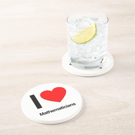 Mathematiker der Liebe Getränkeuntersetzer (Seite)