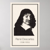 Mathematiker - Descartes Poster (Vorne)