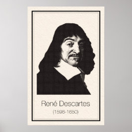 Mathematiker - Descartes Poster
