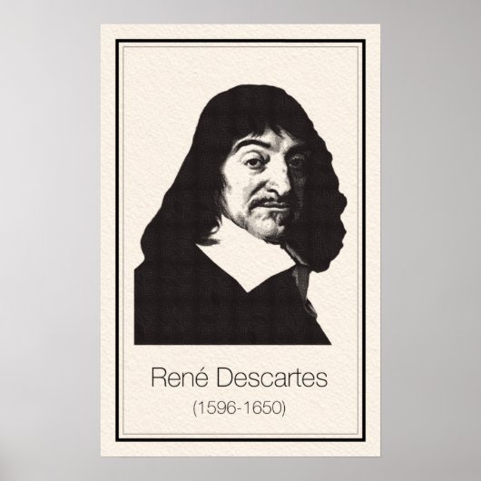 Mathematiker - Descartes Poster (Vorne)