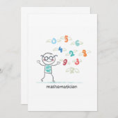 Mathematiker Einladung (Vorne/Hinten)