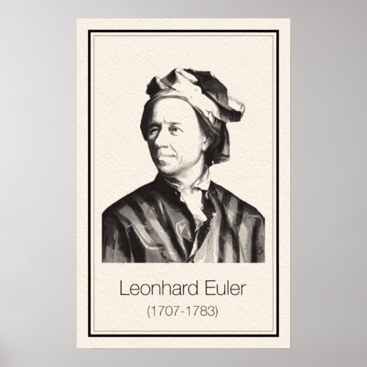 Mathematiker - Euler Poster (Vorne)