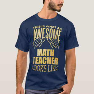 Mathematiker Funny Gift Design in Gold T-Shirt