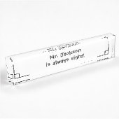 Mathematiker Funny Namensplakette