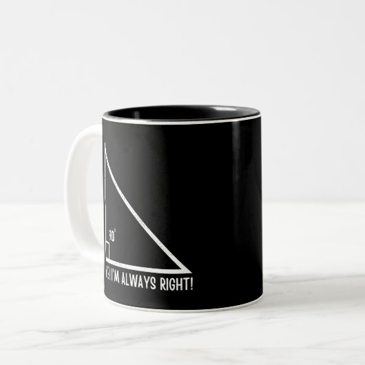 Mathematiker Funny Zweifarbige Tasse (Vorderseite Links)