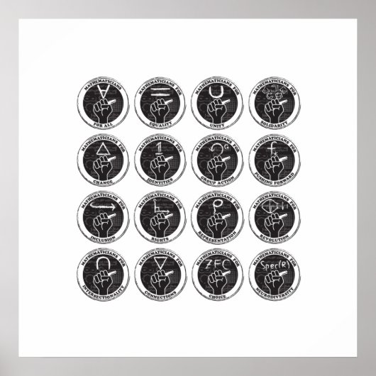 Mathematiker für alle usw. Poster (Vorne)