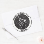 Mathematiker für Aufkleber für Rechte (Umschlag)