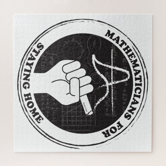 Mathematiker für den Bleibe von Zuhause Puzzle (Horizontal)