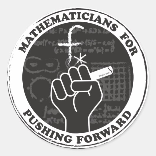 Mathematiker für Forward Stickers (Vorderseite)