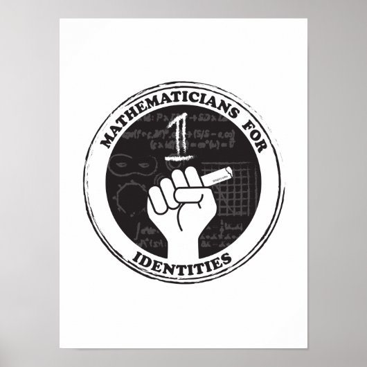 Mathematiker für Identitätskarte Poster (Vorne)