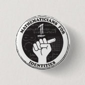 Mathematiker für Identitätsknopf Button (Vorderseite)