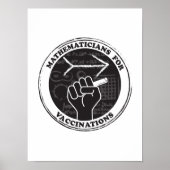 Mathematiker für Impfplakate Poster (Vorne)