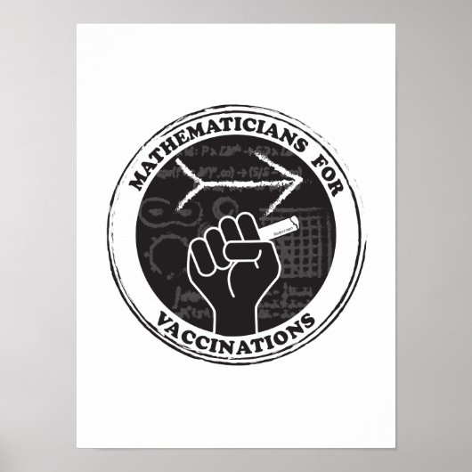 Mathematiker für Impfplakate Poster (Vorne)