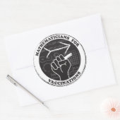Mathematiker für Impfschutzaufkleber Runder Aufkleber (Umschlag)
