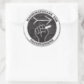 Mathematiker für Impfschutzaufkleber Runder Aufkleber (Tasche)