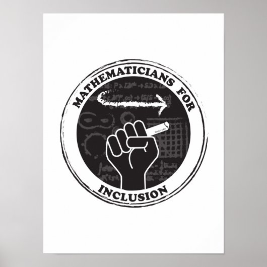 Mathematiker für Inklusionspopster Poster (Vorne)