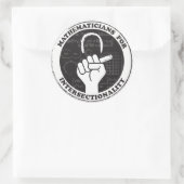 Mathematiker für Intersektionalitätsticker Runder Aufkleber (Tasche)