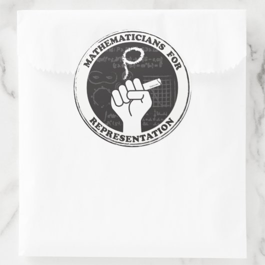 Mathematiker für Repräsentationsaufkleber Runder Aufkleber (Tasche)