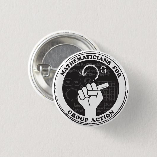 Mathematiker für Sammelklage-Knopf Button (Vorne & Hinten)