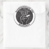 Mathematiker für Solidaritätsklemmer Runder Aufkleber (Tasche)