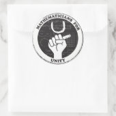 Mathematiker für Unity-Aufkleber Runder Aufkleber (Tasche)